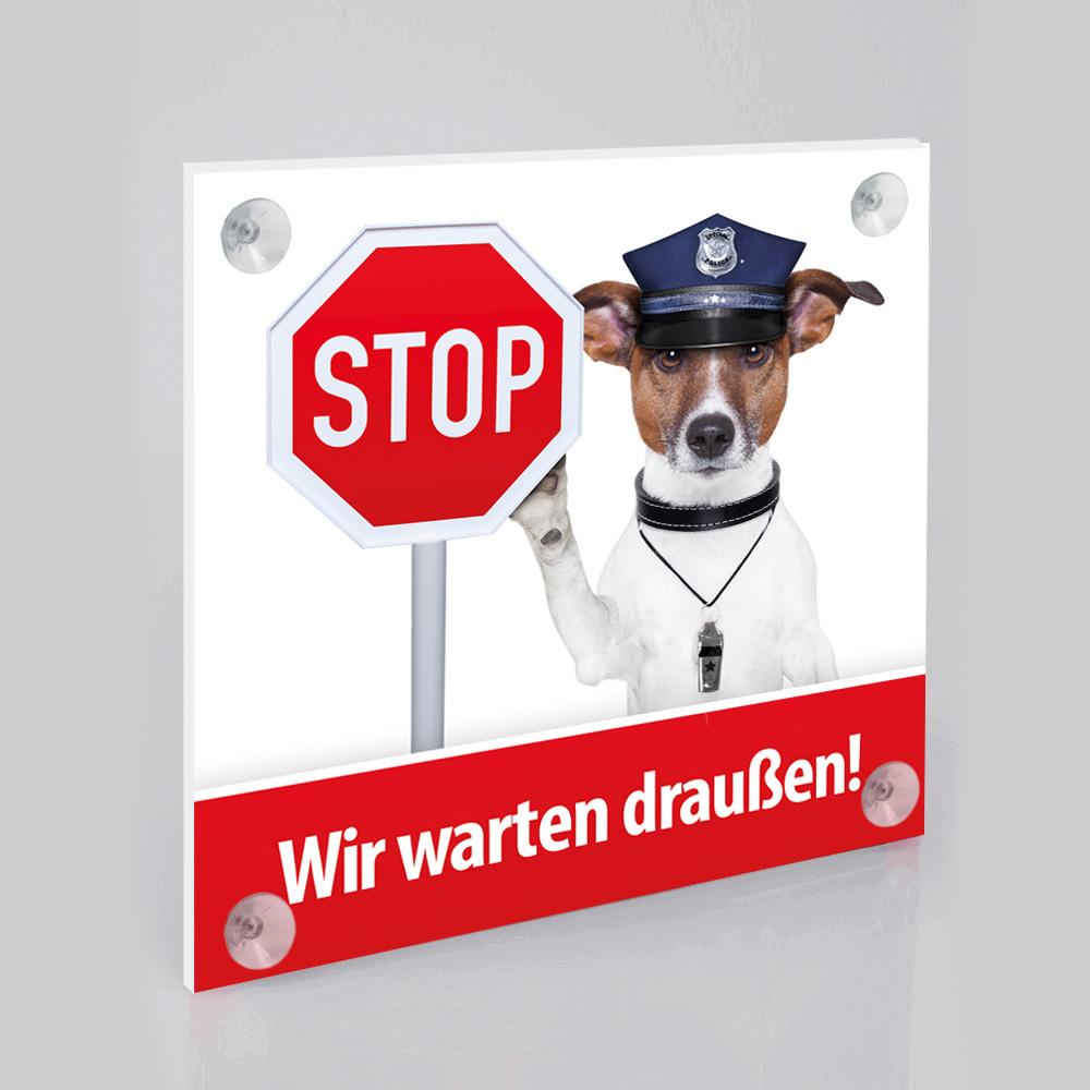 Hunde verboten Schild: Hunde müssen draußen bleiben
